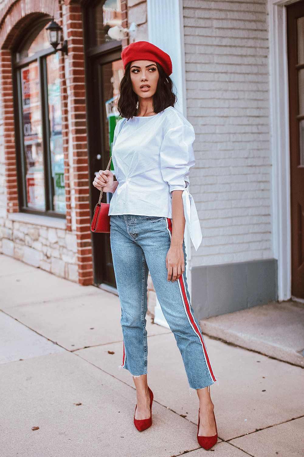 Basic White Shirt with Jeans Outfit