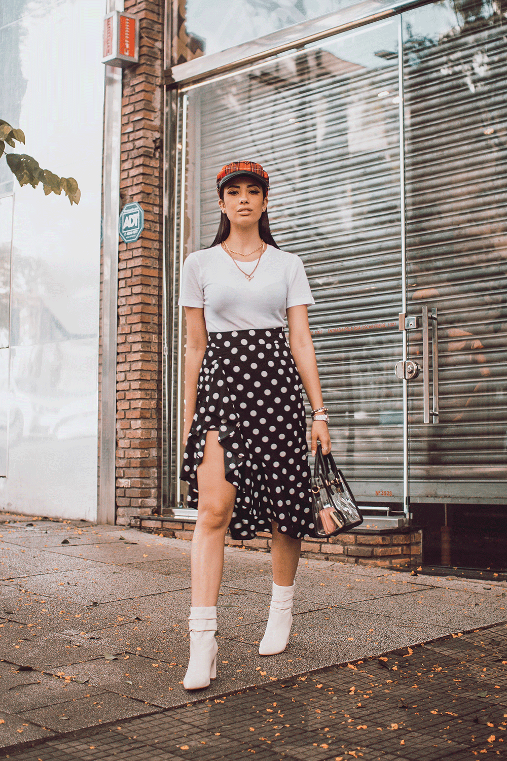 polka dots outfit